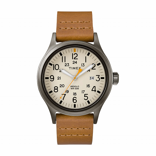 Allied 40mm Leather Strap - Brown